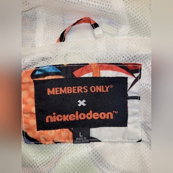 MEMBERS ONLY Hey Arnold Themed Windbreaker Multicolored Size L.. - Picture 12 of 16